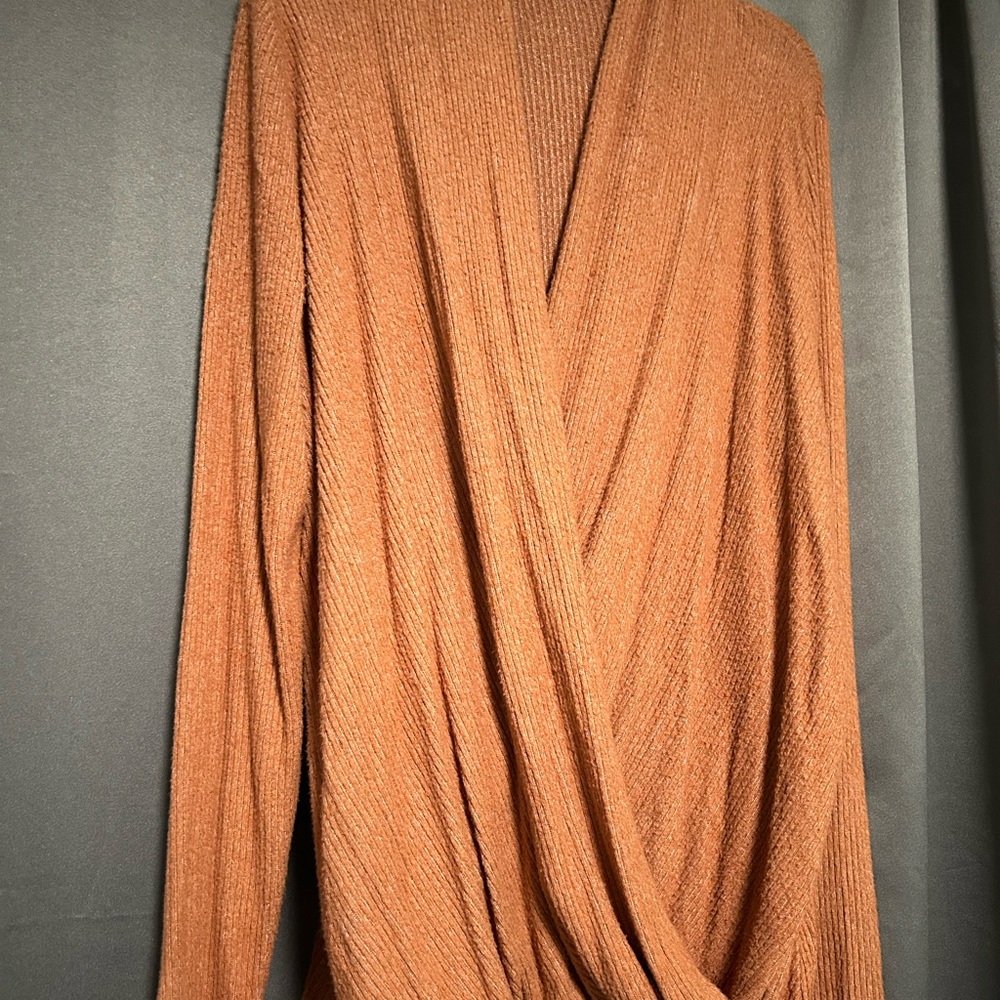 Staccato Terracotta Ribbed Sweater